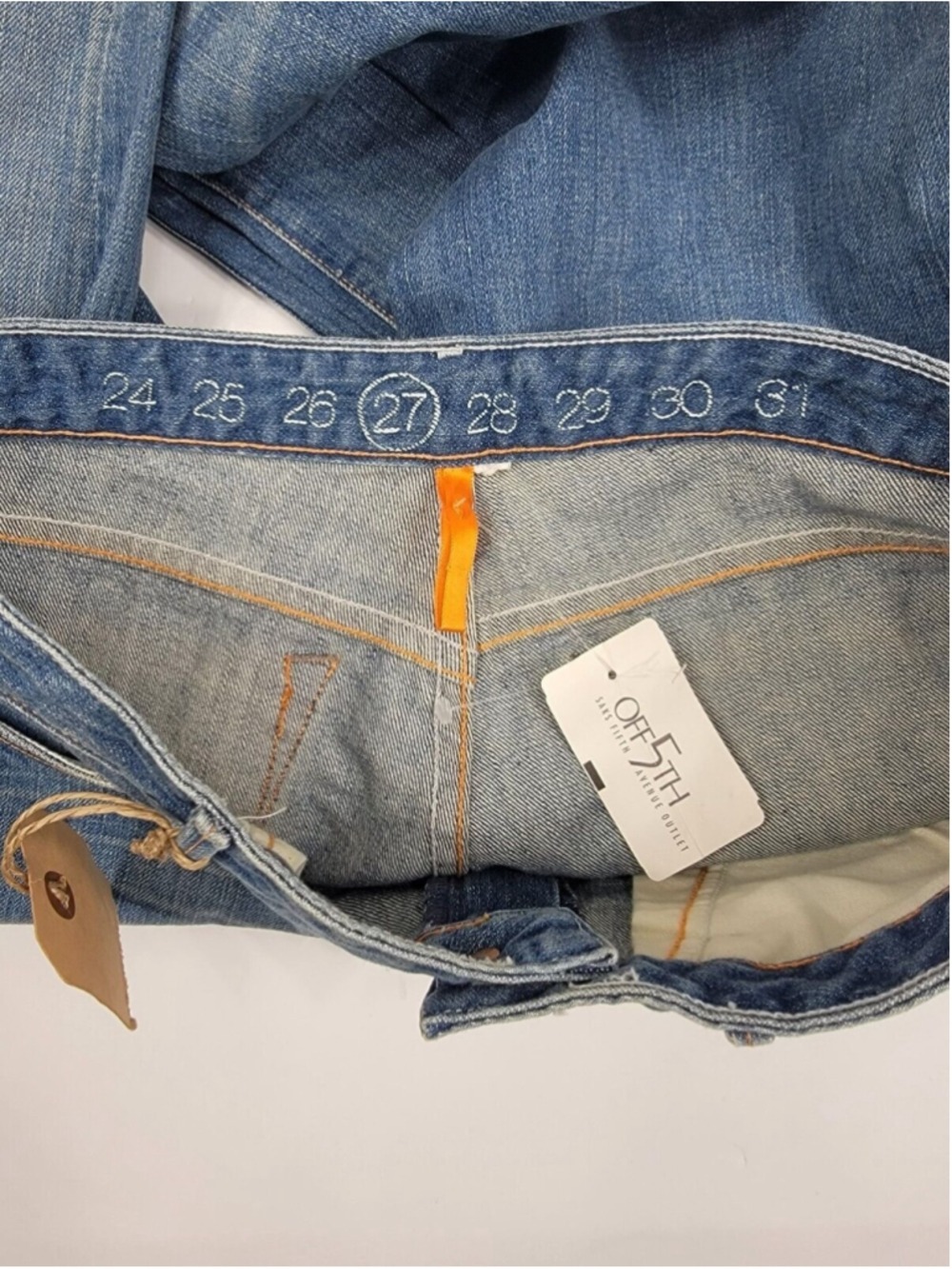 NEW EARNEST SEWN Hefner .01 Bootcut Jeans 27x30 Milk Blue USA Made 2004 NWT Y2K - Picture 3 of 12
